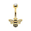 Navel Ring Creative Bat Bee Navel Buckle Navel Ring Body Piercing Jewelry - Korvel