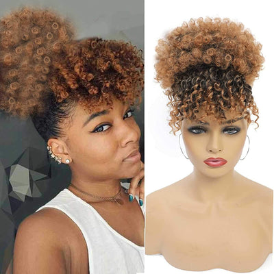 Premium African Fluffy Wig with Bangs