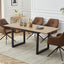 Modern chairs (2 sets) with soft iron leg cushions and comfortable backrest double layered chairs - Korvel