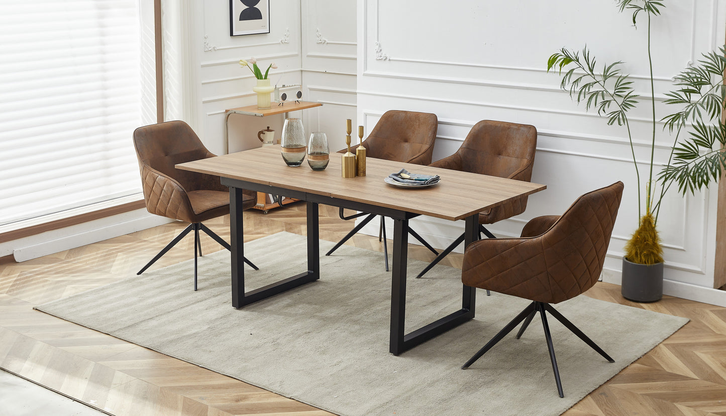 Modern chairs (2 sets) with soft iron leg cushions and comfortable backrest double layered chairs - Korvel