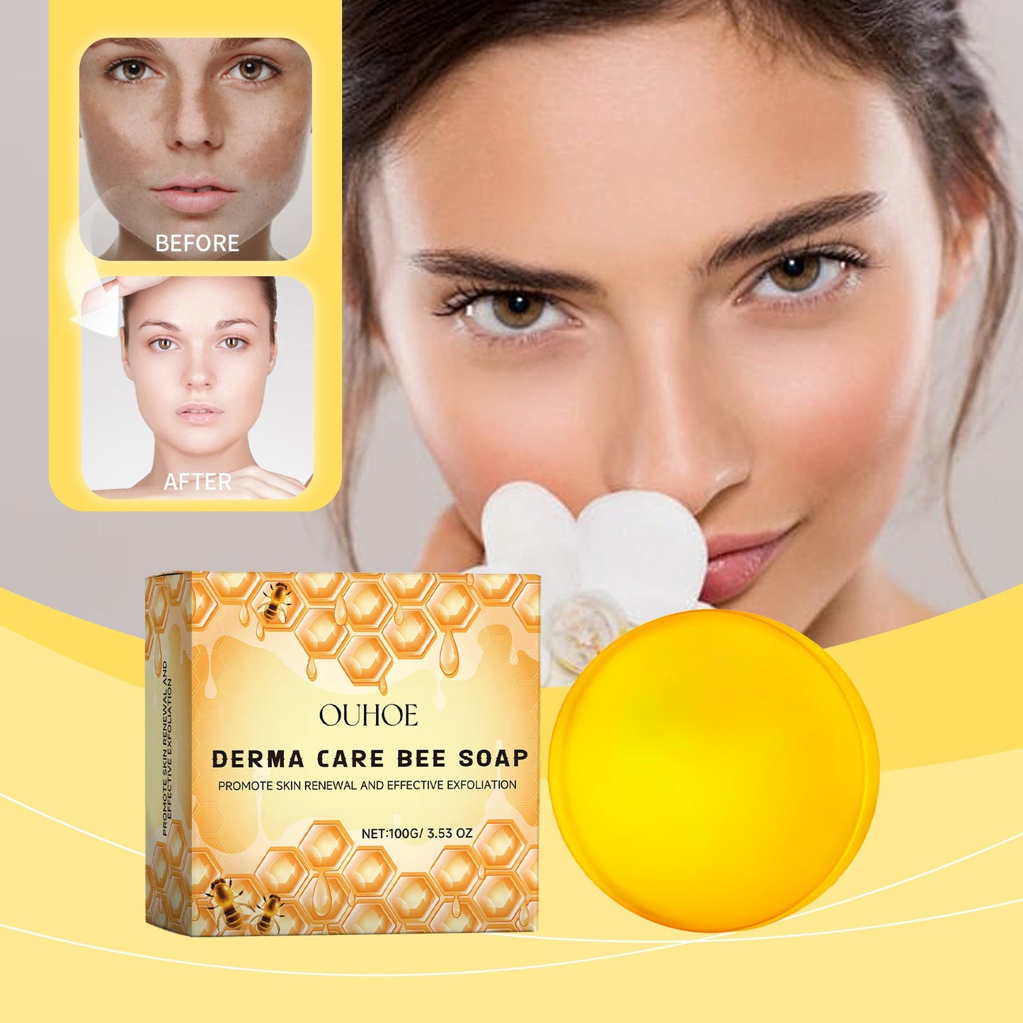 Savon Derma Care Bee - Savon Bar Hydratant Luxueux