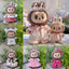 Clothing with 58cm LABUBU Design ZIMOMO Doll Clothes Rubber LABUBU Plush Toy Clothing Cute - Korvel