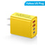 2.4A 2PD+2USB mobile phone charger charging head, American standard, European standard, British standard, travel charging head - Korvel