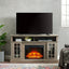 Classic TV Media Stand Modern Entertainment Console with 23" Fireplace Inset for TV Up - Korvel