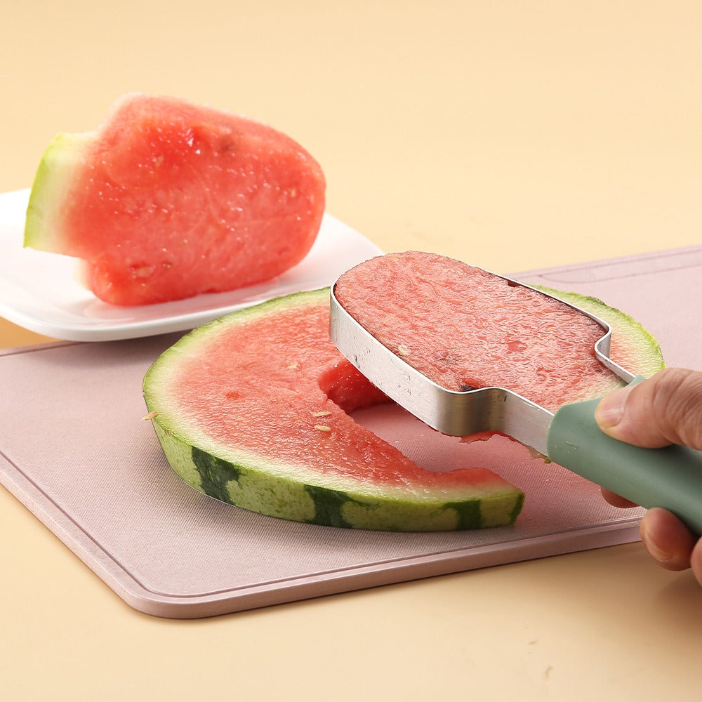 3-in-1 Watermelon Cutter Stainless Steel Fruit Carving Knife Multi-functional Melon Fork Slicer Tool for Camping Kitchen Gadgets - Korvel