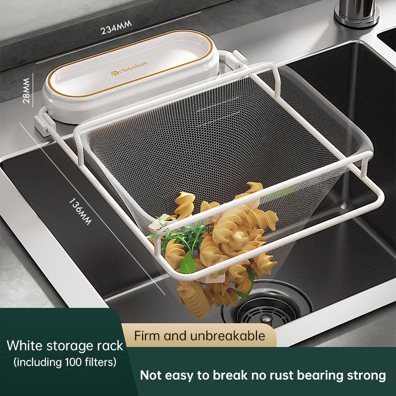 Kitchen Disposable Filter Garbage Drain Mesh Rack Leftovers Household Drain Sink Filter Mesh Rack - Korvel