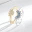 Anillo Plegable Elegante de Sol y Luna para Mujeres