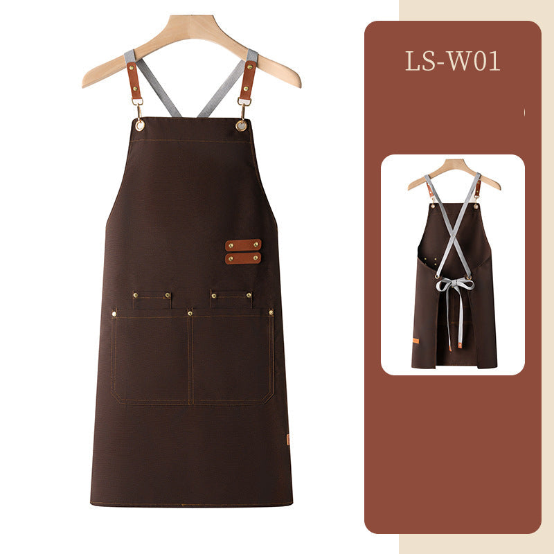 Waterproof apron customized logo printing for catering - Korvel