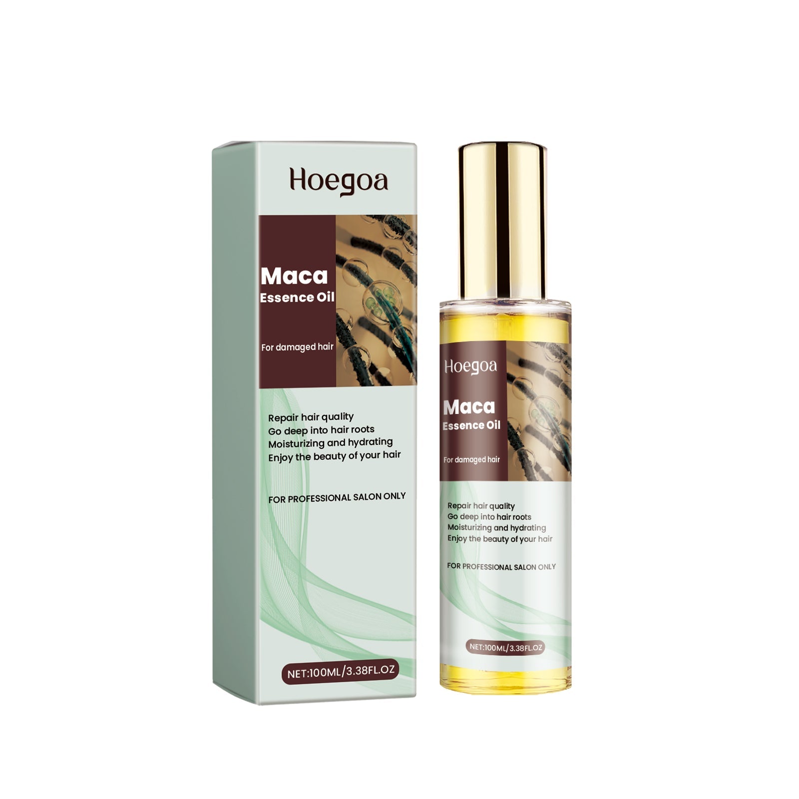 Maca Essence Oil, Moisturize Dry Hair Tail Dry Fragrance Strong And Smooth Hair Care - Korvel
