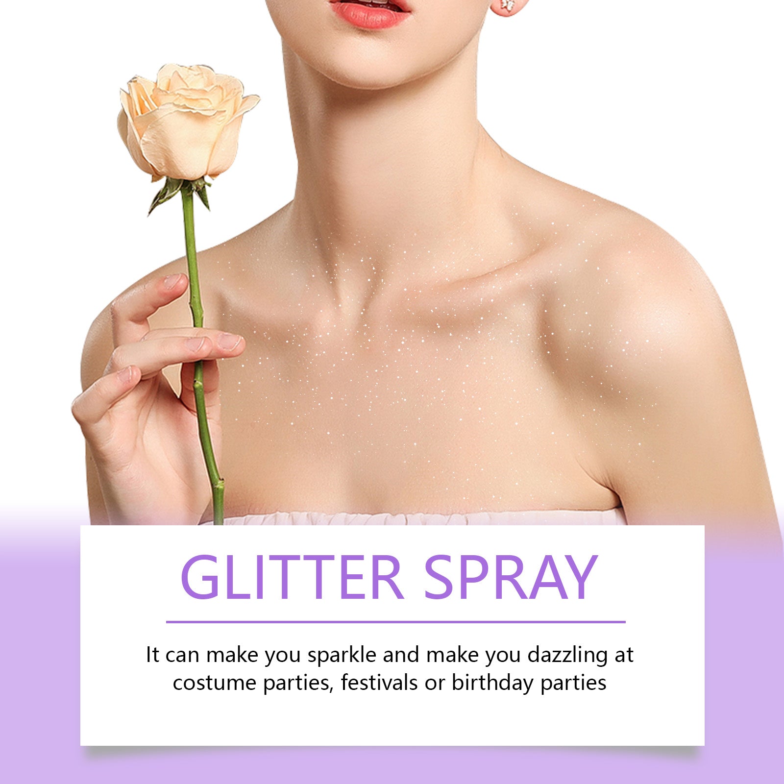 Dazzling Star Glitter Spray, Club Party Body Collarbone Arm Skin Starry Glitter Spray - Korvel