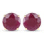 Boucles d'oreilles en rubis véritable de 7,40 carats en or jaune 14K