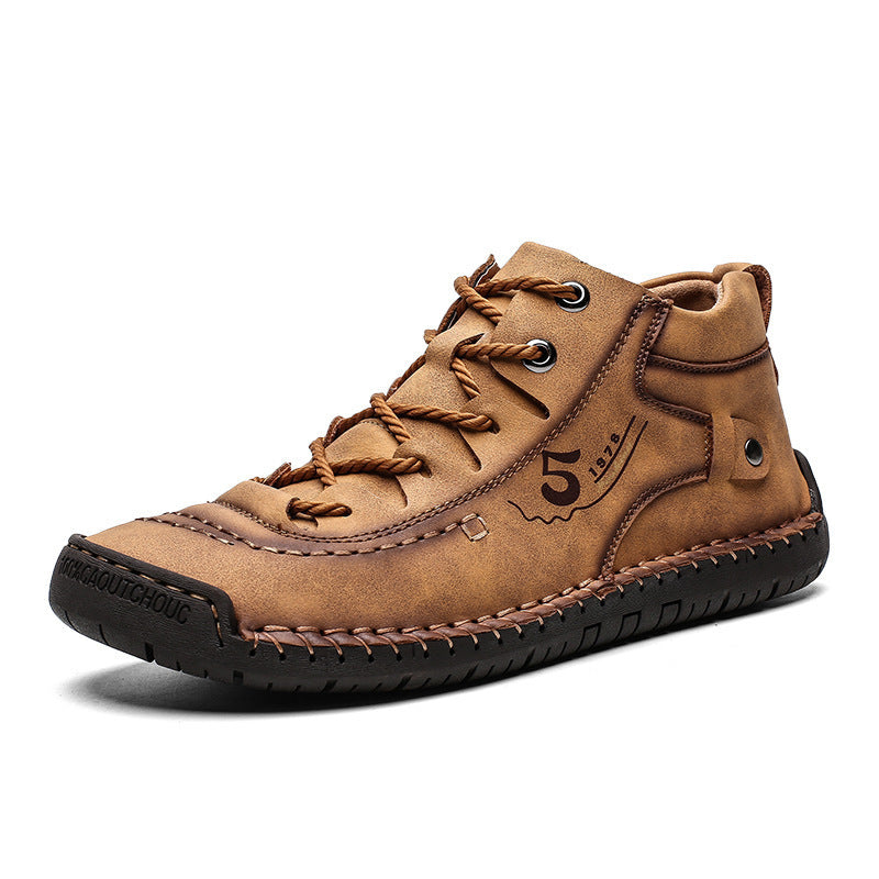 Men's Casual Hand-Stitched Low Top Martin Boots