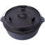 ast iron Dutch oven with lid, outdoor camping deep pot, used for camping, cooking, barbecue and leg rest,6 quarts - Korvel