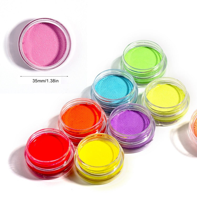 Colorful fluorescent body paint eyeliner cream Halloween face paint cream luminous color paint - Korvel