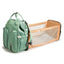 Premium Baby Diaper Backpack with Folding Crib & Insulated Storage