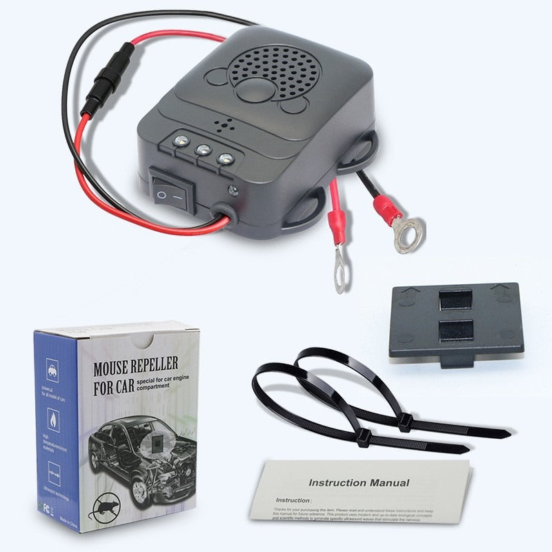 Car Ultrasound Mouse Repeller Intelligent Sensor Circuit Protection Repeller Equipment Accessories - Korvel