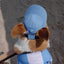Pet Dog Outdoor Photography Leisure Sunshade Hat with Ear Holes Adjustable Corgi Baseball Cap - Korvel