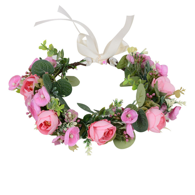 Elegant Flower Garland Hair Wreath for Special Occasions