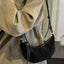 PU Leather Strap Suede Shoulder Bag - Korvel
