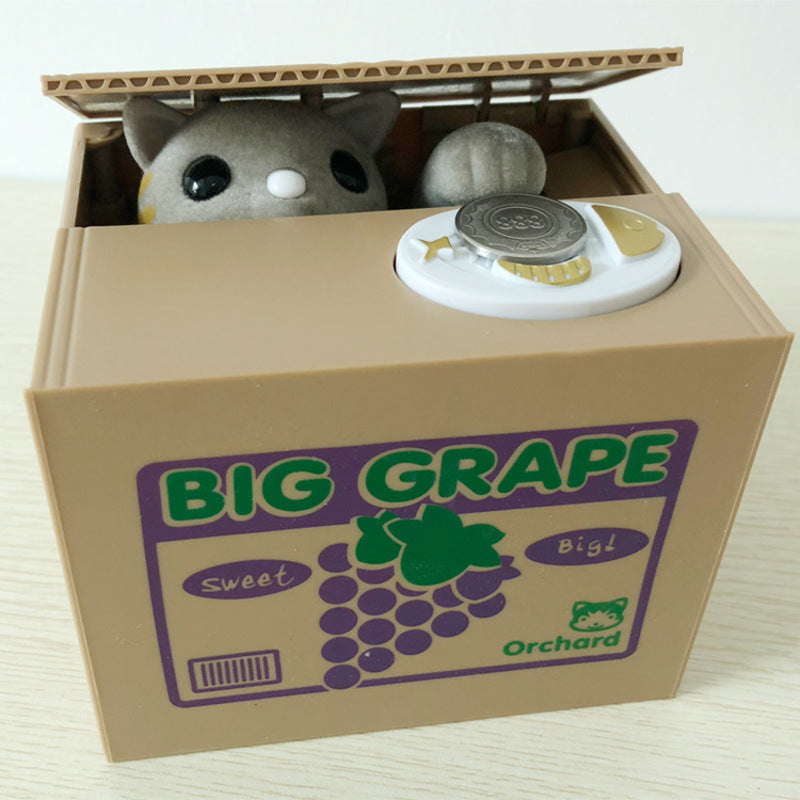 Tirelire Automatisée Panda/Chat - Économies Électroniques pour Enfants