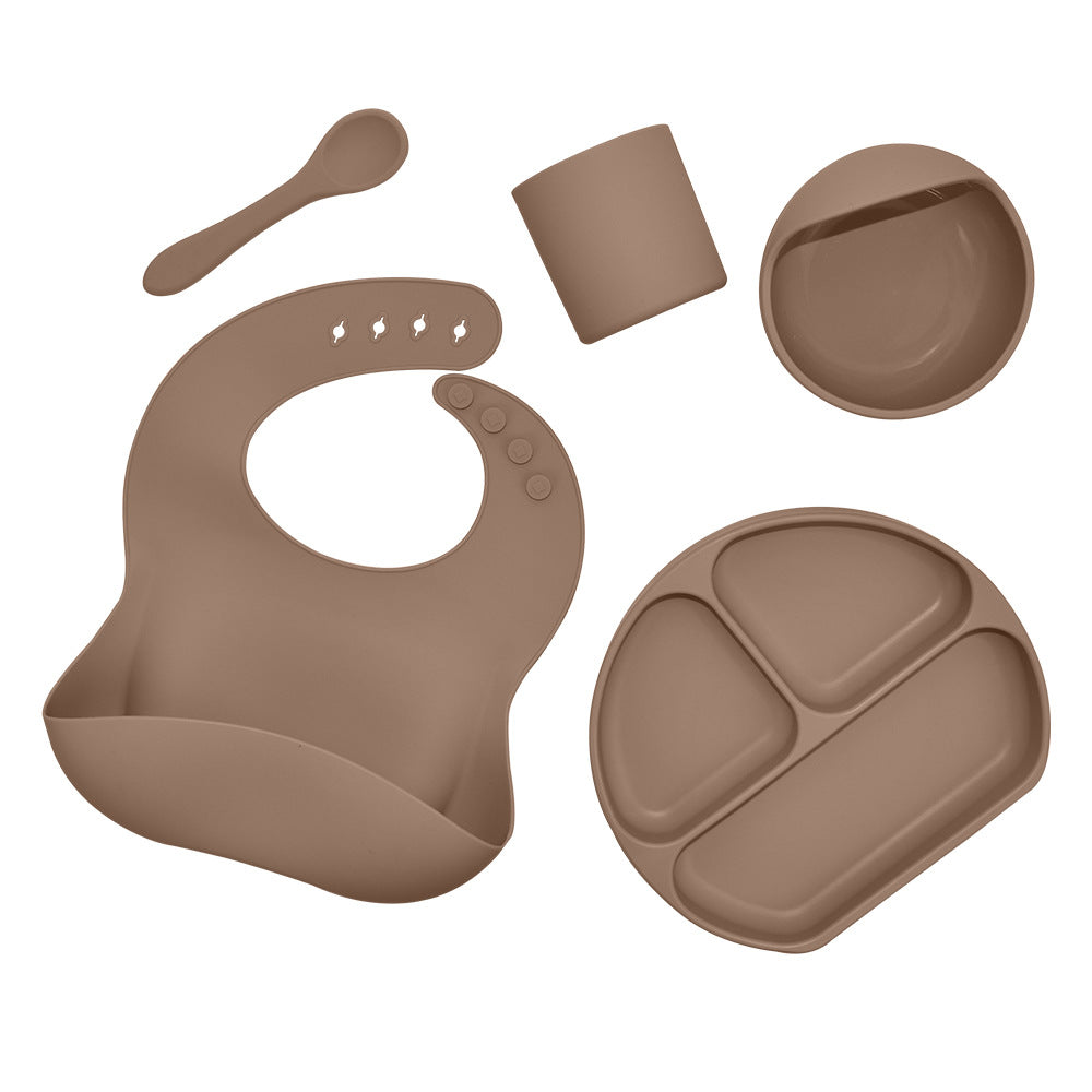 Premium Silicone 5-Piece Children's Feeding Set