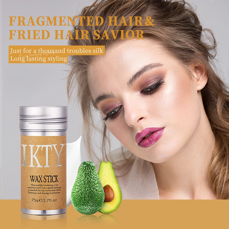 75g Hot Hair Gel Hair Line Styling Smooth Frizzy Hairs Avocado Hair Edge Control Gel Salon Hairdressing Styling Tool - Korvel