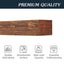 60" Rustic Wood Fireplace Mantel - Wall-Mounted Floating Shelf