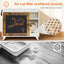 Litter Box Enclosure,Modern Hidden Cat Litter Box Enclosure Furniture with Scratching Pad for Living Room, White + vintage - Korvel
