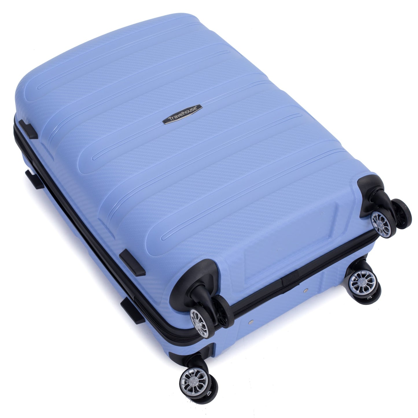 Hardshell Suitcase Spinner Wheels PP Luggage Sets Lightweight Durable Suitcase ,3-Piece Set (20/24/28) ,Purplish Blue - Korvel