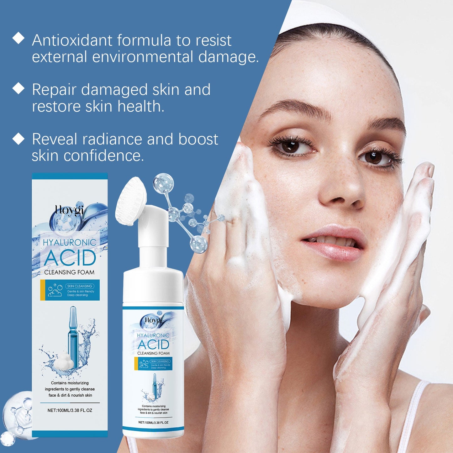 Hyaluronic Acid Cleansing Foam for Gentle Skin Care