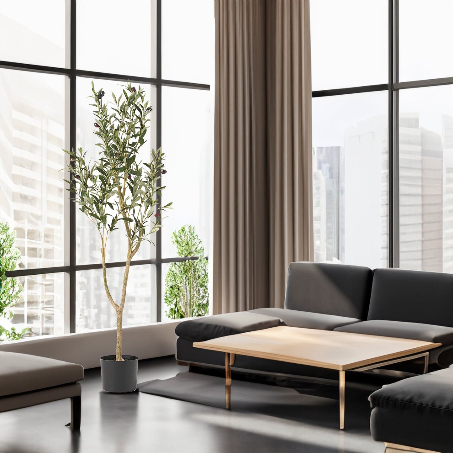 120CM ARTIFICIAL OLIVE TREE - Korvel