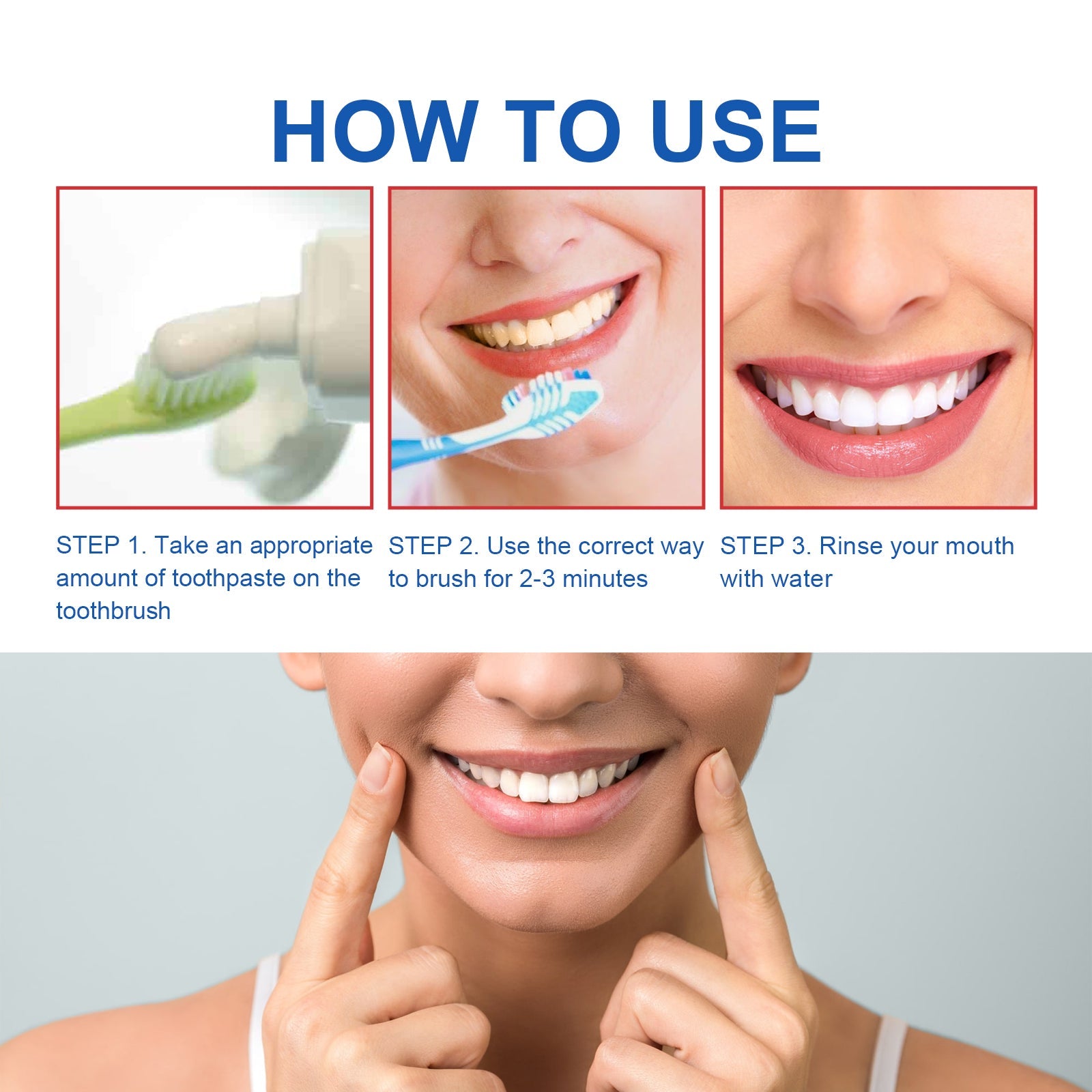 Probiotic Brightening Toothpaste, Oral Cleaning Remove Odor Stains White Teeth Gum Care Toothpaste - Korvel