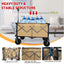Collapsible Folding Wagon Push Pull Foldable Beach Wagon Cart - Korvel
