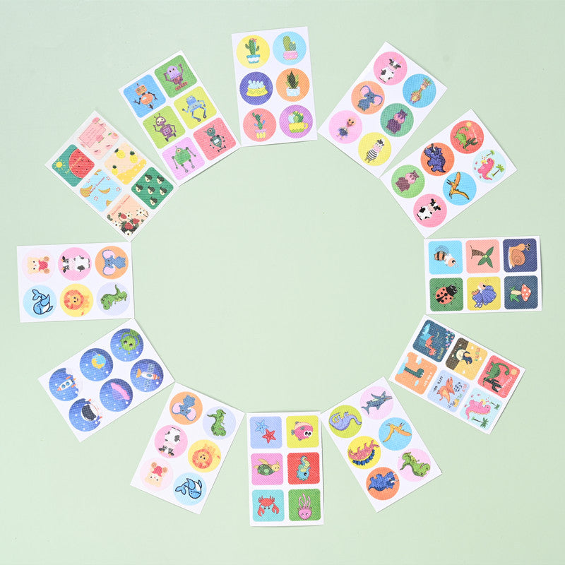 [120 pieces] Shield essential oil fragrance sticker non-woven fabric sticker adult and children silicone non mosquito repellent wristband - Korvel