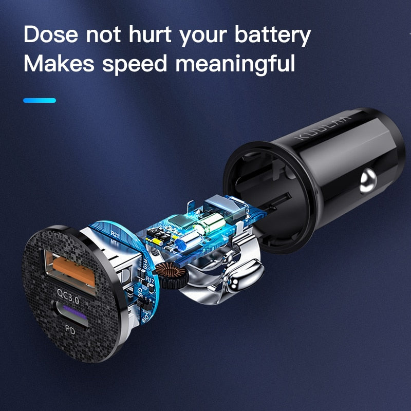 Chargeur de voiture KUULAA Quick Charge 4.0 48W pour appareils mobiles