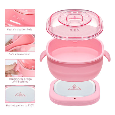 Professional Electric Wax Warmer Kit with Silicone Pot
