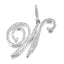 Hip Hop Grass Letter Pendant with Cuban Chain