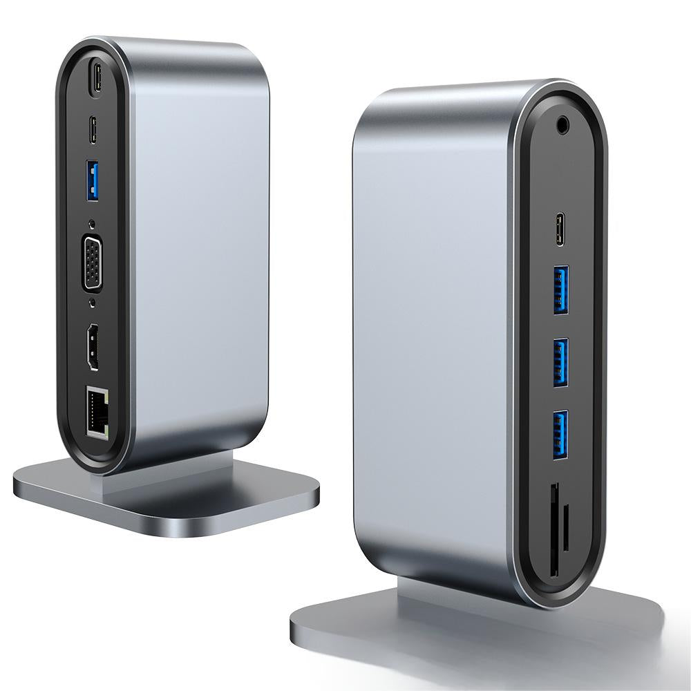12 in one docking station Typec vertical multi interface suitable for Apple, Huawei, Mac docking stations - Korvel