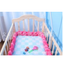 Coussin de Bumper de Lit Braid Knot pour Bébé de 100 cm Premium