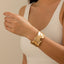 Versatile Irregular Opening Bracelet in Metal Style