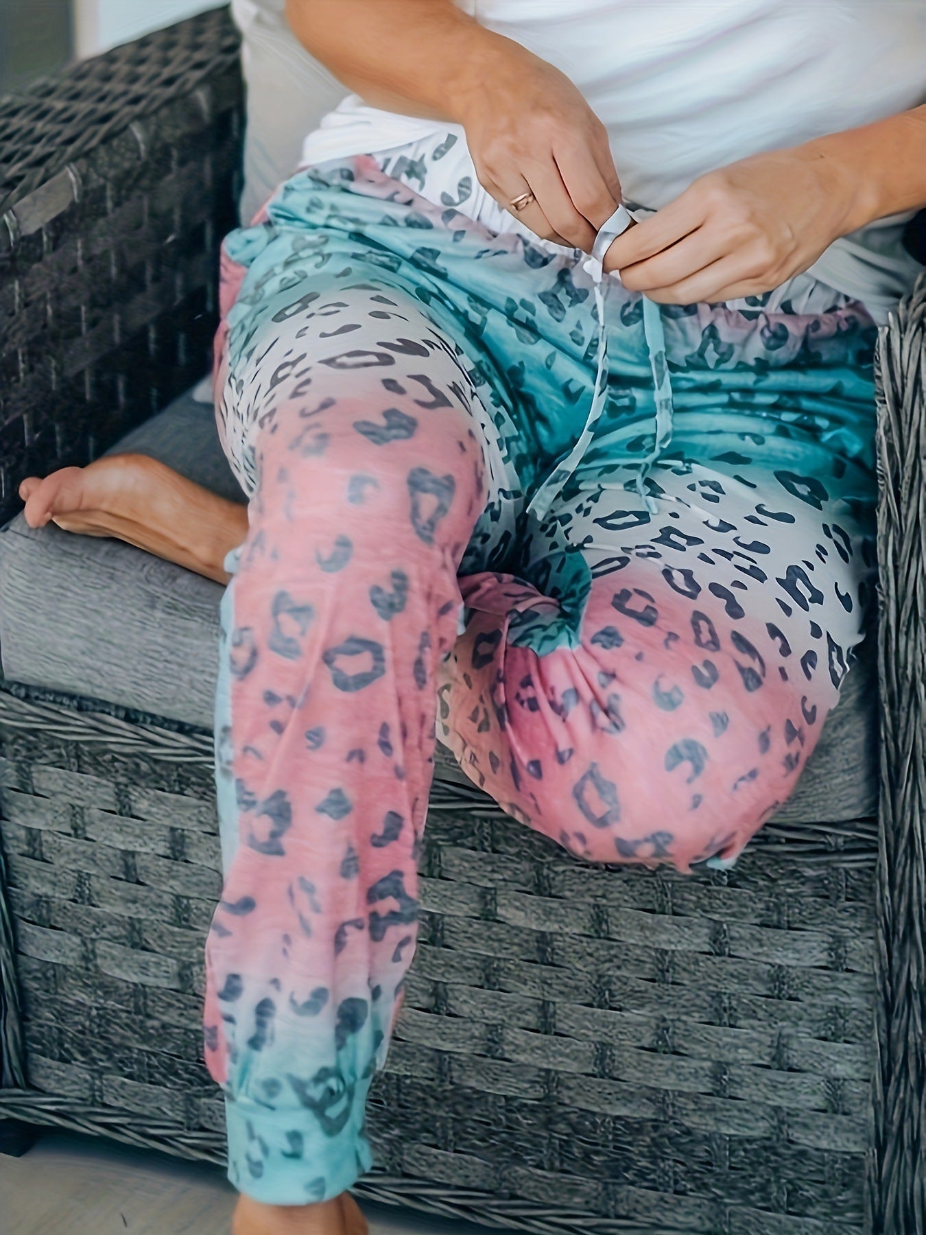 Leggings à Imprimé Léopard pour Femmes - Coupe Ample