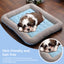 Cooling pet mats for dogs & cats (puppies/kittens): ice silk, breathable, soft summer pads in pink/blue. - Korvel