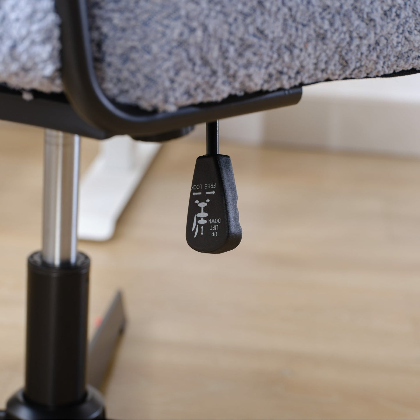 Armless Office Desk Chair No Wheels BLUE - Korvel