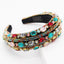 Baroque Full Crystal Hair Bands For Women Lady Luxury Shiny Padded Diamond Headband Hair Hoop Fashion Hair Accessories - Korvel