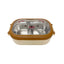 Cartoon cute bear stainless steel portable compartment lunch box with lid - Korvel