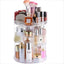 Boîte de rangement cosmétique rotative élégante pour des essentiels de beauté organisés
