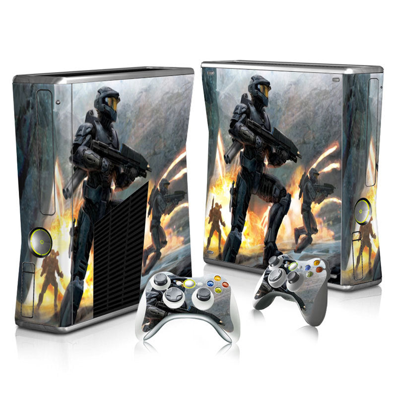 Xbox 360 Slim Full Body Color Membrane Stickers with Scratch-Resistant Protection - Korvel