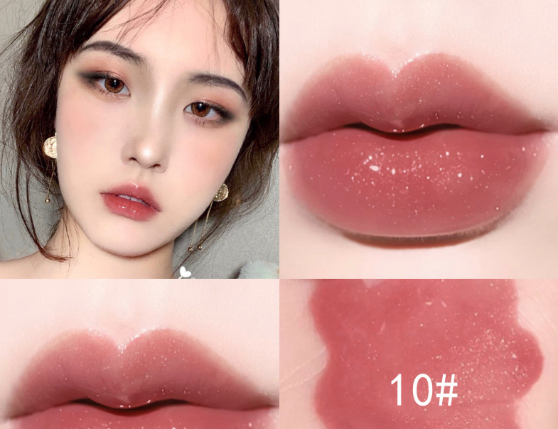 Dudu Lip Gloss Colorless Transparent Lip Gloss Bright Crystal Lip Gloss Glass Lip Fine Glitter Pearl With Shiny Jelly Color - Korvel