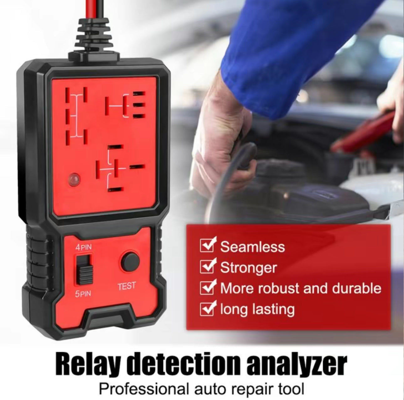 RelayCheck Pro 12V - Probador de Relés de Precisión