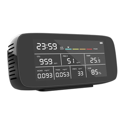 Air quality detector, gas analyzer, multifunctional 9-in-1 detector, dust and carbon dioxide tester - Korvel